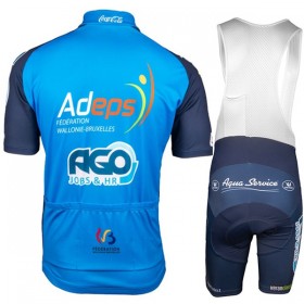 Tenue Cycliste et Cuissard à Bretelles 2018 Ago Aqua Service N001